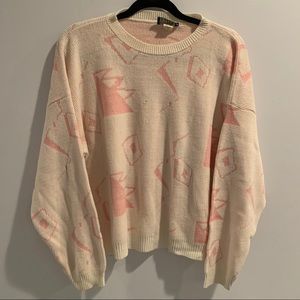 Cute vintage 90s géo sweater